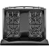 GE 30-Inch Freestanding Gas Range with 4 Sealed Burners, Standard Clean Oven, Black