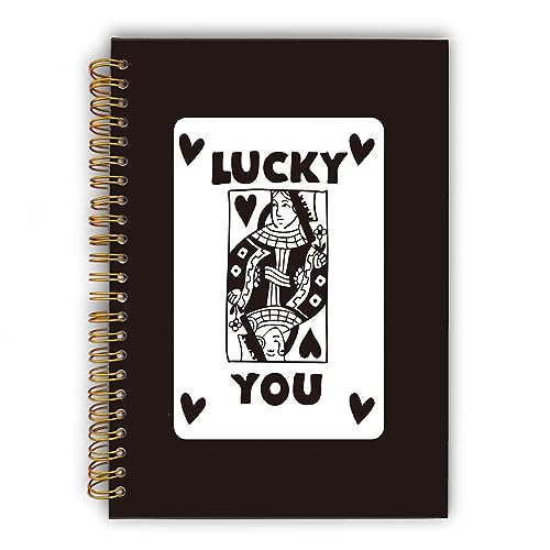Carnet à spirale journal intime écriture université Lucky You Queen