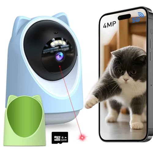 Miykuhok AI Smart Pet Camera with Laser Toy, 2K HD...
