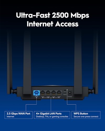 Cudy BE3600 Dual-Band Wi-Fi 7 Router, Lightning-Fast Speeds, 3600Mbps, 2.5G Multi-Gig Connectivity, Far-Reaching Coverage, Smooth and Stable, WR3600H - Image 2