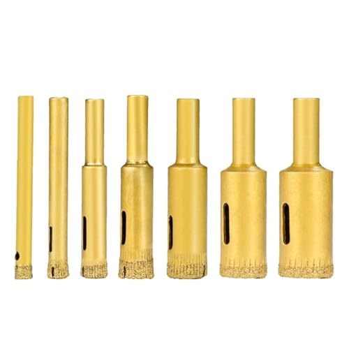Juego de 7 brocas de diamante 5-16 mm para vidrio y metal miniatura 1