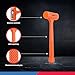 NEIKO 02849A 4 Lb Dead Blow Hammer, Neon Orange | Unibody Molded | Checkered Grip | Spark and Rebound Resistant