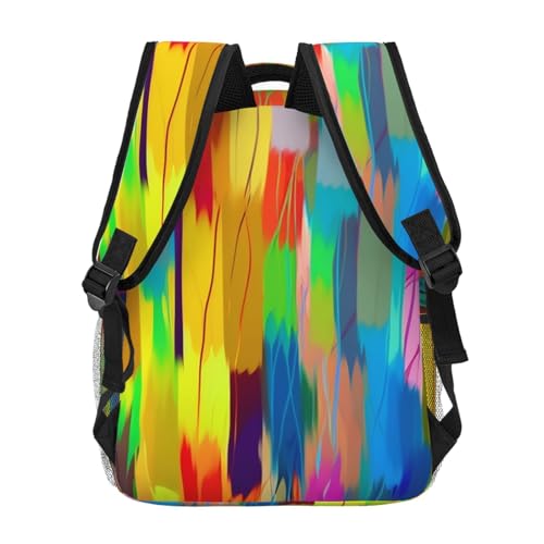 Casual Backpack for Women Men Rainbow Color Lightweight Daypack Large Capacity Nurse Bag4
