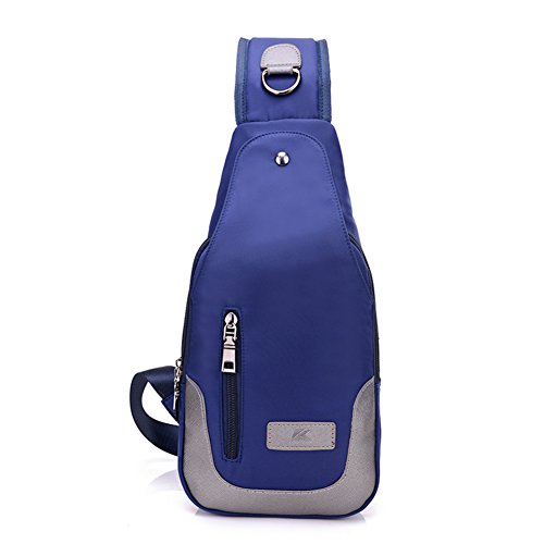 Version coréenne sac à dos polyvalent bleu de la campagne pour femme