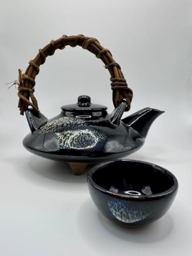 ノーブランド 薩摩焼黒千代香酒盃5客セット