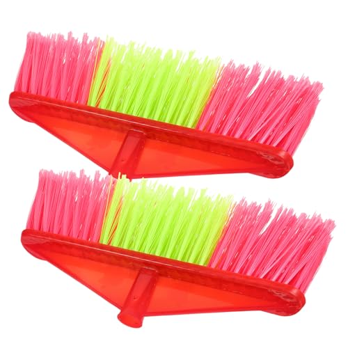 WOFASHPURET Ergonomic Handle Plastic Broom Head Refill Sweeper Mop for Home Easy to Install Store Random