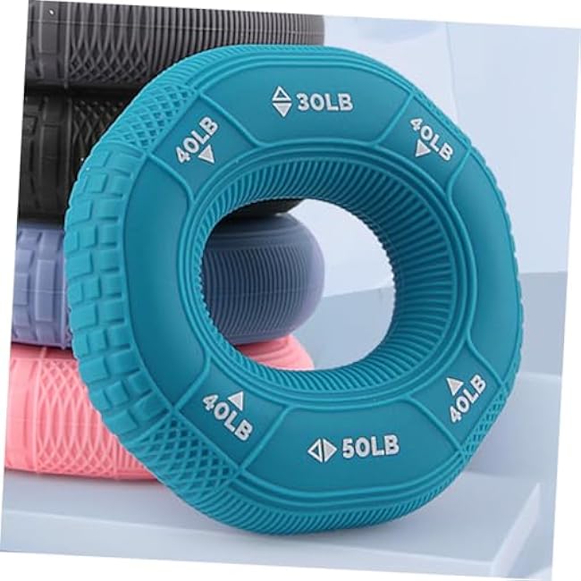 Hand Grip Strengthener Silicone Ring for Forearm Workout Level Resistance Grip Trainer for Tennis Climbing Musician Hand Exercise and Stress Relief