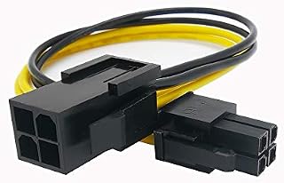ZLKSKER 4 Pin P4 CPU Power Extension Cable for Desktop Computer ( 8 Inch,18AWG), Connect 12V Power Supply and CPU Power Connector, 4 Pin Male and 4 Pin Female