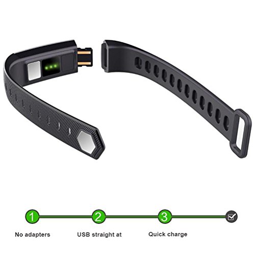 L@YC Smart Bracelet Hand Ring Health Movement Bluetooth Fitness Tracker Monitoring Heart Rate and Blood Pressure Electrocardiogram with Android and iOS Phone, Green