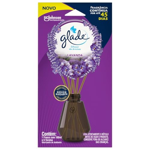 Glade Difusor de Ambiente, Lavanda, 6 Varetas, 100ml
