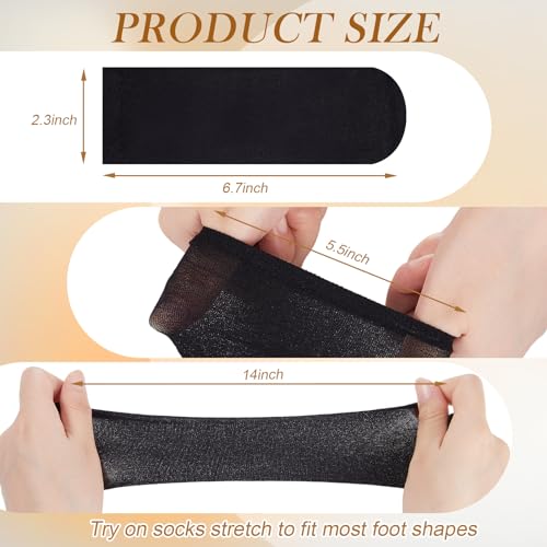Image of Mepase Disposable Nylon Socks Foot Socks Bulk Ankle Slip on Stocking for Women Guest Men Unisex