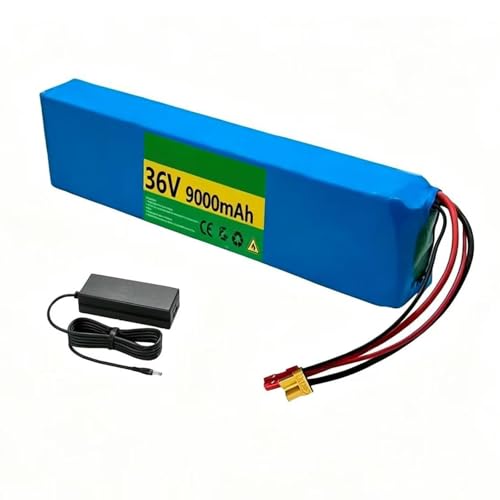 Batería de litio de 36V para bicicletas eléctricas con sistema de conexiones múltiples XT30 y JST 2
