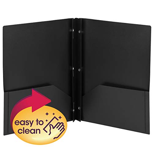 Smead-Poly-Two-Pocket-Folder-Tang-style-Fastener-Letter-Size-Black-25-per-Box-87725