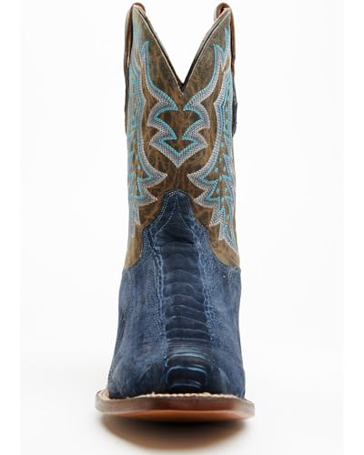 Dan Post Men's 11" Exotic Ostrich Leg Western Boot Square Toe - Dp805374