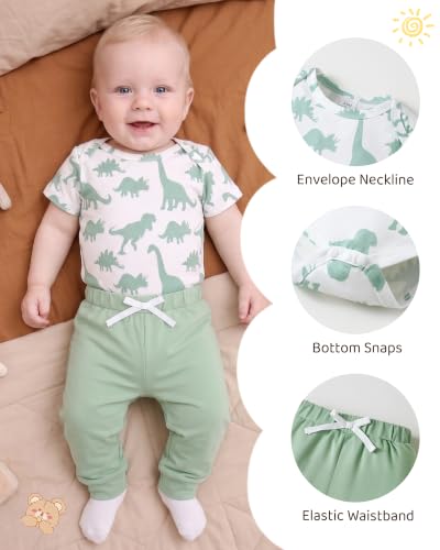 Image of NZRVAWS Newborn Baby Girl Clothes Long Sleeve Ruffle Romper Bodysuit Floral Halen Pants Bowknot Headband 3pcs