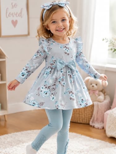 Image of Doresbebe Baby Girl Clothes Toddler Girl Outfits Infant Girl Summer Clothes for Girl Ruffle Shirt Pants+Cute Headband 3PCS