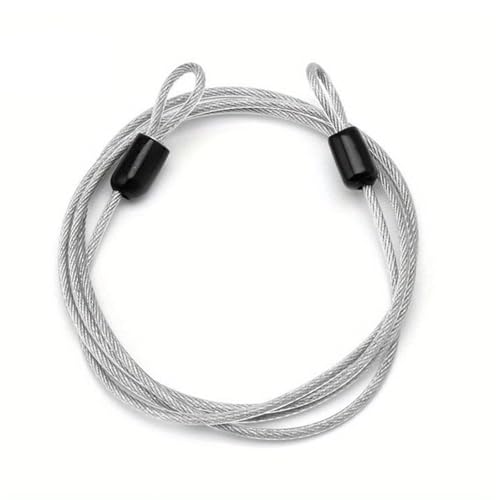 Câble de sécurité en acier avec œillets, 3 m de long, câble antivol antirouille pour vélo et meubles de jardin, gaine en plastique