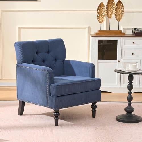 Sillón Plegable Terciopelo Azul