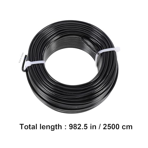 Alambre de aluminio negro de 3mm para bisutería, manualidades DIY y rollos de joyería 2