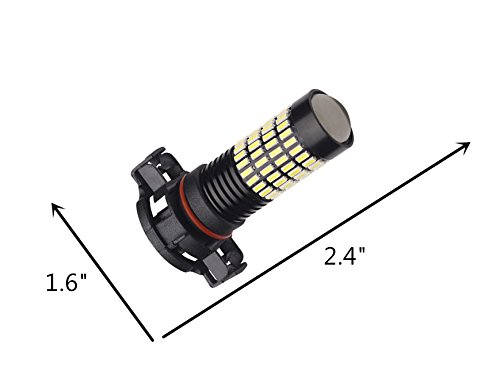 Luyed H16 Led Bulbs 1700 Lumens Extremely Bright H16 5202 Type 1 4014 102-Ex Chipsets Led Bulbs Used For Drl Or Fog Lights,Xenon White,Pack Of 2 #TOP3