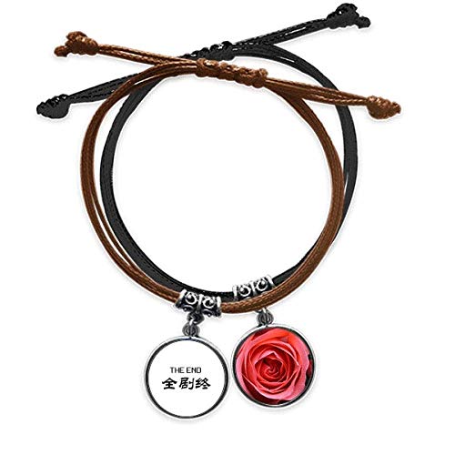 Bracelet en cuir rose Here is The End : bijou minimaliste