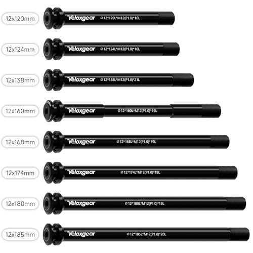 Axe traversant VTT 12mm rigide et léger en aluminium M12 x 1.0mm pour axe de roue arrière - 2