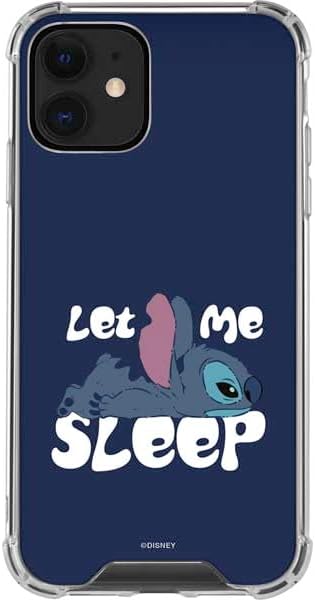 Skinit Clear Phone Case Compatible with iPhone 12 - Officially Licensed Disney Lilo and Stitch Stay Weird Design