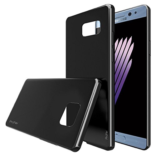 NOTE 7 Case, Profer [Anti-Scratches] and [Drop Protection] Soft TPU Gel [Ultra Slim] Flexible Premium Soft Bumper Rubber Protective Case Cover for Samsung Galaxy NOTE 7 (Black)