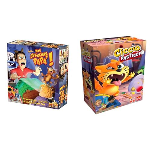 Set di 2 giochi: Non Svegliare Papa + Ciccio Pasticcio - Giochi da Tavolo, Azione, Abilità e Velocità per Bambini - Nuovo Set Giochi - Gioca con la Famiglia o gli Amici - 2+ giocatori - 5+