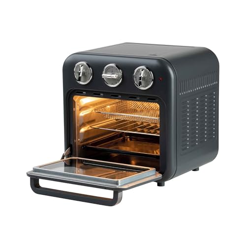 JATA JEFR1816 - Freidora de Aire sin Aceite de 16 L. Air Fryer 1400 W. Horno de Sobremesa. Función Horno o Freidora de Aire. Temporizador 60 minutos. Con Luz. Incluye Bandeja, Rejilla y Cestillo - imagen 2