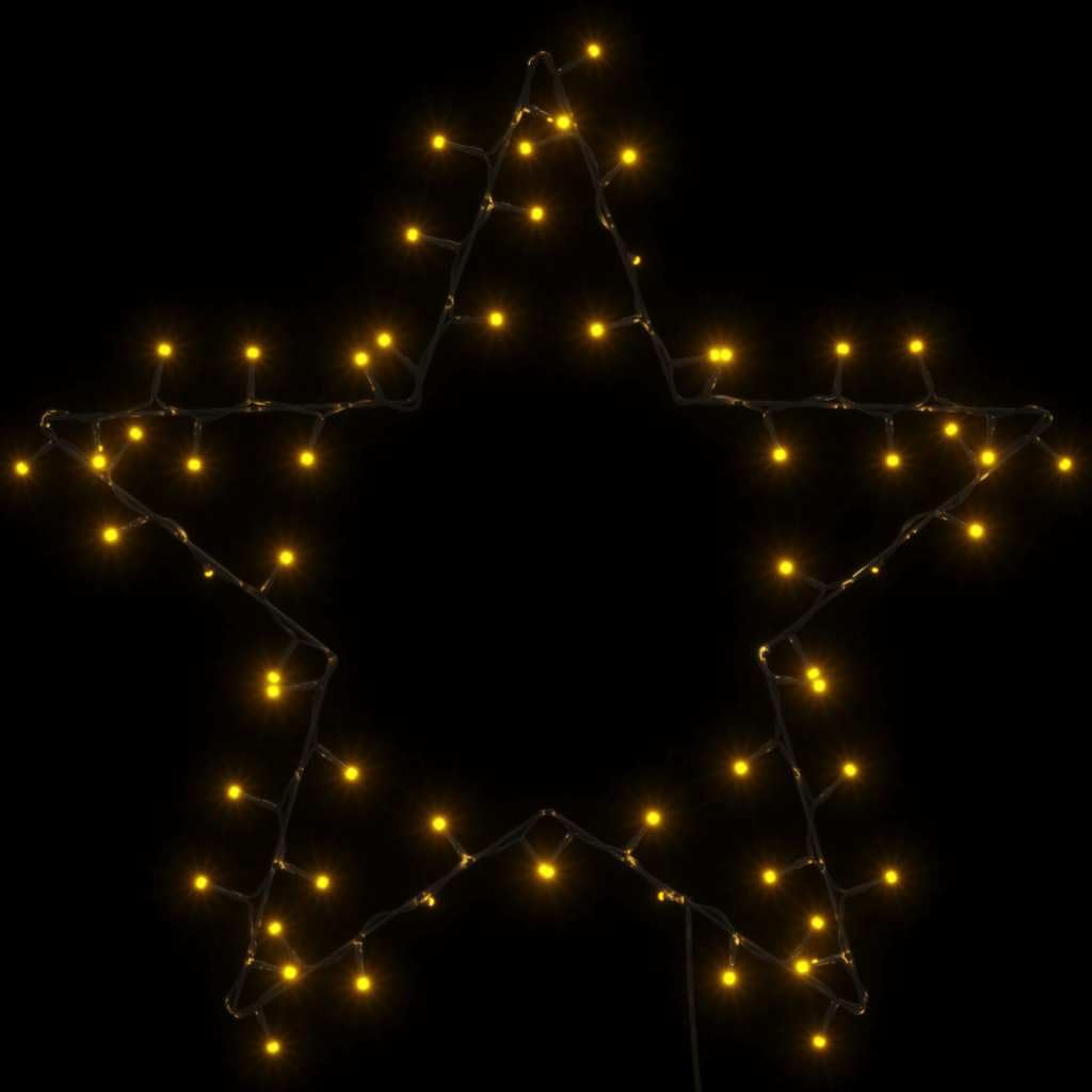 Homgoday Éclairage de Noël, silhouette d'étoile, 80 LED, blanc chaud, décoration de fenêtre, pour Noël, anniversaire, fête, mariage