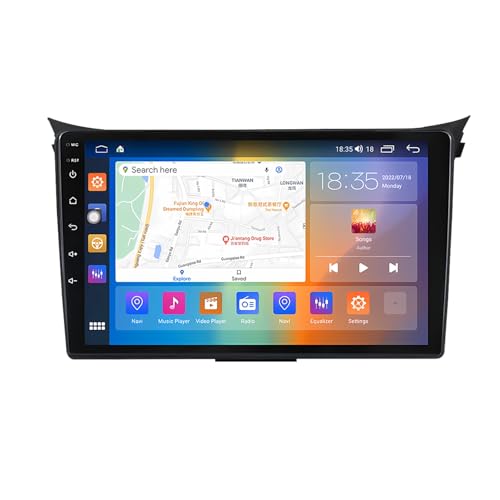 GOHEXA Android 13 Radio Coche Pantalla de 9 Pulgadas Radio 2 DIN para Hyundai I30 2011-2017 con Carplay Inalámbrico/Android Auto Bluetooth/WiFi/GPS/FM/RDS/USB+AHD Cámara (Size : M300S(3G+32G))