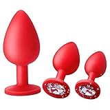 3PCS Silicone Adult Toy for Couple Butt Relaxing Plugs for Indoor Open Plays Anales Training Set for Women Men Portable Easy Carrying Put in Sweater Pocket T08910C1