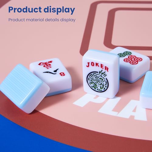 Juego de fichas American Mahjong 166 piezas azul miniatura 6