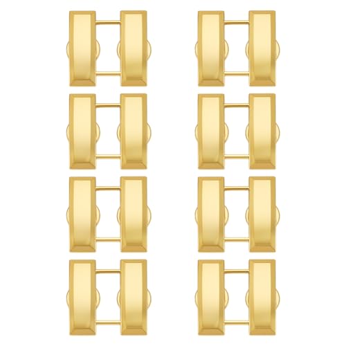 Design unico:design con doppio perno di frizione posteriore con aspetto lucido dorato, non importa quale sia l'occasione, può migliorare la tua immagine e mostrare la tua personalità unica