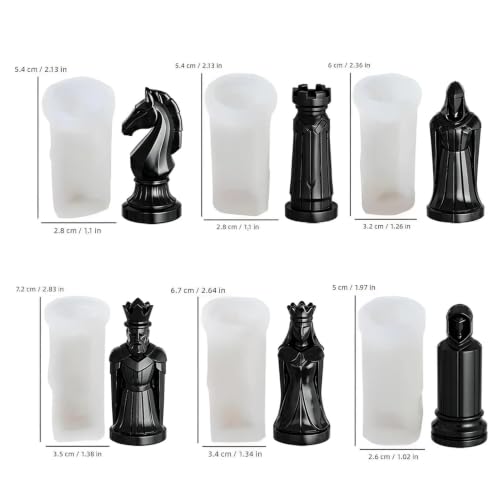 Générique Resin Chess Set Mold, Easy Release Crafts Mak...