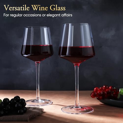 JYBXY-Red-Wine-Glasses-Set-of-4-Hand-Blown-Italian-Style-Crystal-Bordeaux-22Oz-Wine-Glass-Clear-Lead-Free-Premium-Blown-Glassware-Gift-Packaging-Wedding-Anniversary-Christmas-or-Birthday-Gifts JYBXY Red Wine Glasses Set of 4 Hand Blown Italian Style Crystal Bordeaux 22Oz Wine Glass Clear Lead Free Premium Blown Glassware Gift Packaging Wedding Anniversary Christmas or Birthday Gifts