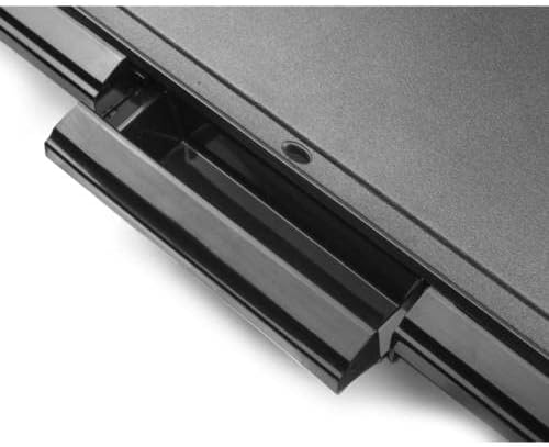 Close-up of the grease drip tray slot on the griddle