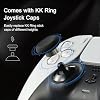 AKNES GuliKit TMR Electromagnetic Joysticks Replacement for DualSense PS5 / PS5 Edge Controller, Thumbstick Grips for PlayStation 5 Controller, Thumbstick Caps Included