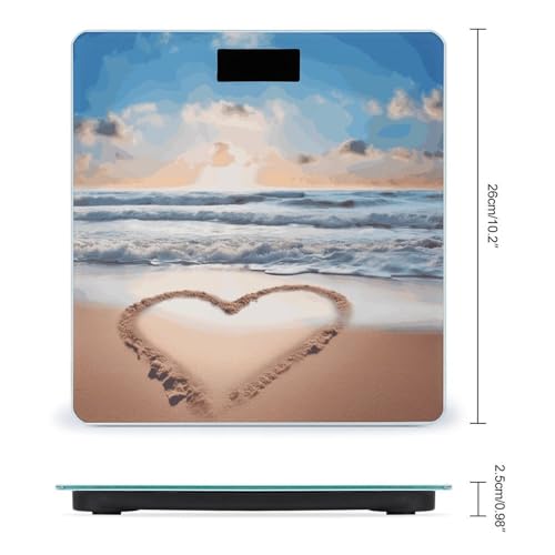 Báscula Digital de Baño Smart con Forma de Corazón miniatura 2