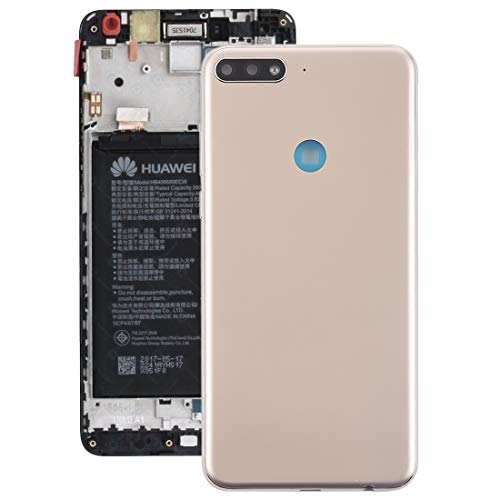 Couvercle de batterie Huawei Y7 2018 or avec touches pour châssis arrière - 7
