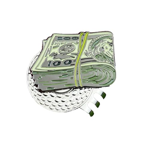 FHYPTDI Golf Ball Marker, Fun Novelty Golf Accessory, Features Dollar