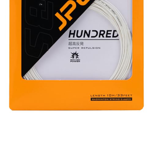Image of Hundred JP 66 Badminton String | 0.66 mm High Repulsion & Control | Premium Hitting Sound & Shock Absorption | Durable Multi-Filament Nylon