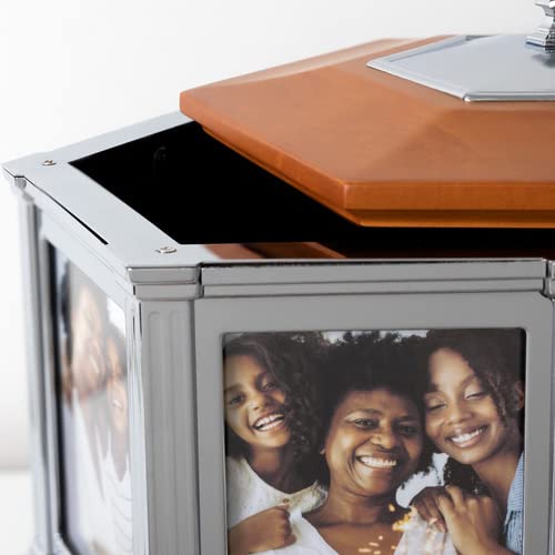 Perfect Memorials Large Rotating Memories Cremation Urn (4 by 6 Photos, 320 cu/in) - Keepsake Urns for Human Ashes / 6 Photo Frames/Spins 360 Degrees - Thumbnail 7