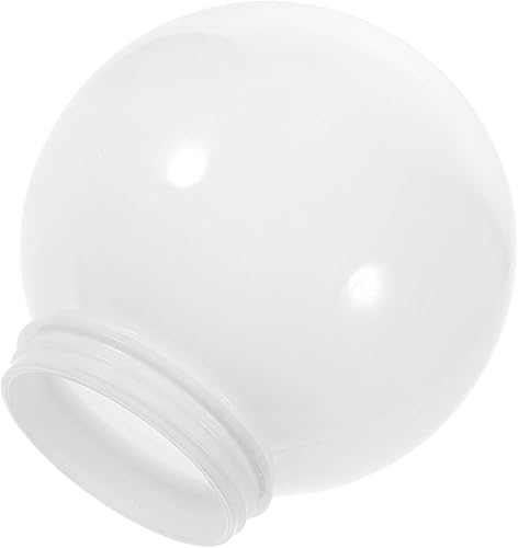 Homoyoyo Pantalla de bola de globo acrílico, pantalla de esfera de ópalo, pantalla de poste para lámpara de techo, cubiertas de luz de repuesto para