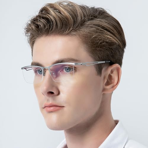 Image of FONEX Pure Titanium Glasses Frame Men Square Eyeglasses Optical Eyewear F85775
