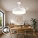 Imagen de M Mimotec- Ventilador de Techo LED Messe White 72W con Luz CCT Regulable e Intensidad