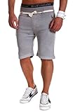 MT Styles Sweat-Shorts mit Kordel Hose 481 [Grau, XXL]