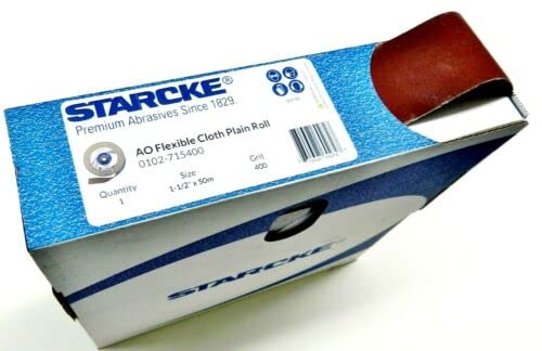 Premium Shop Roll 1-1/2" x 55 Yards Aluminum Oxide Handy Rolls 400 Grit Made in Germany