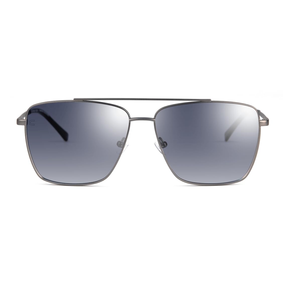 Caboto Kim Sonnenbrille, Rechteckig, Edelstahl, Polarisierte NXT Kunststoff-Gläser, Grau 85%